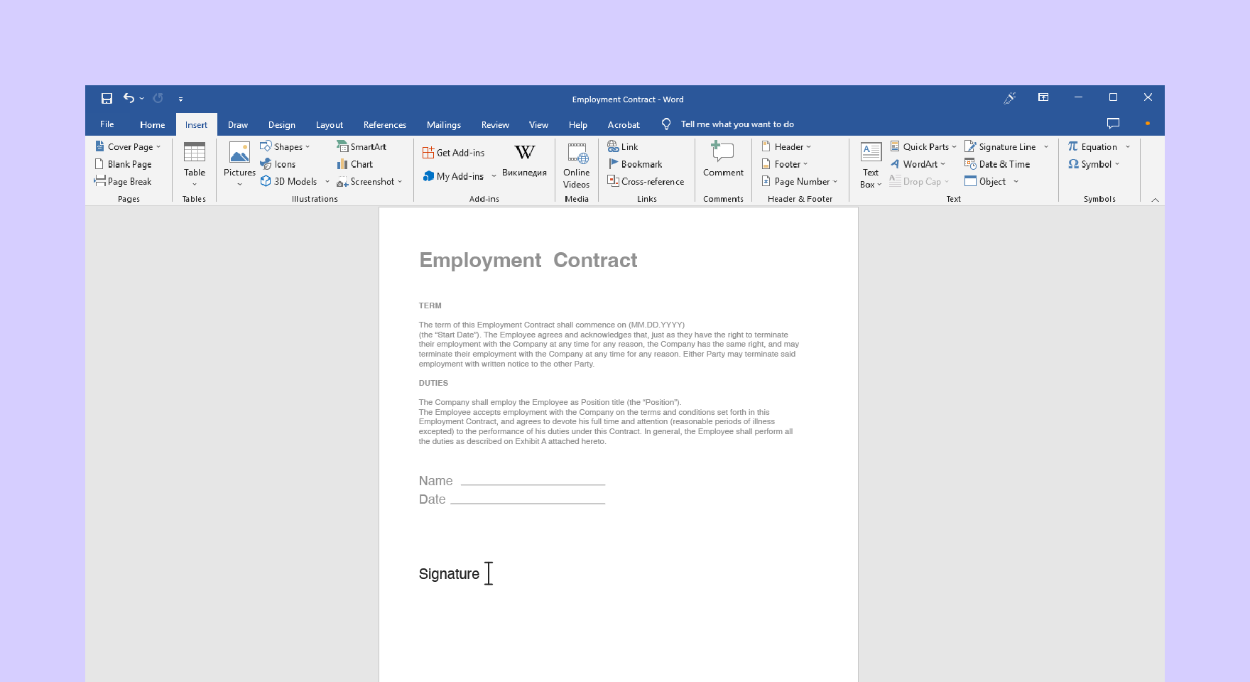 Comment faire une signature électronique sur un PDF ou un Word